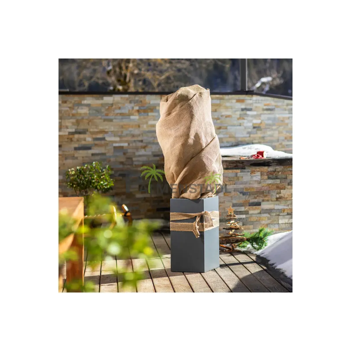 Jute-Gewebematte 1 x 4mtr. 200g/m² box