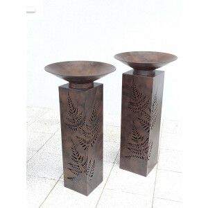 Säule - Schalenständer "Farndesign"