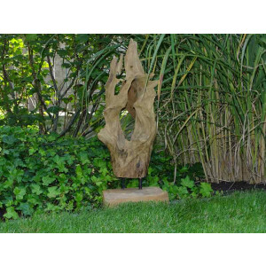 Teakholz Skulptur "Pablo"