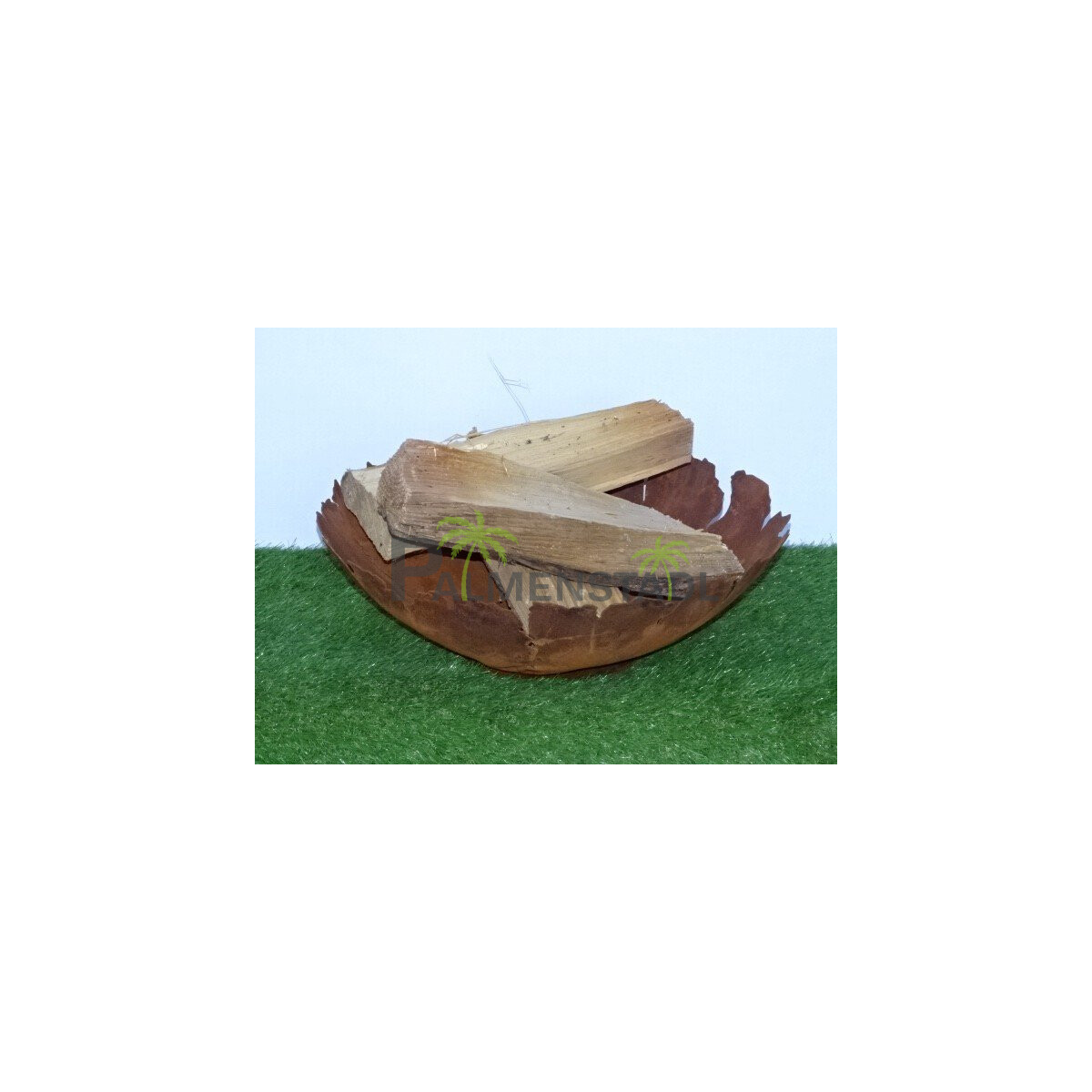 Schale flach mit Rissen - Edelrost