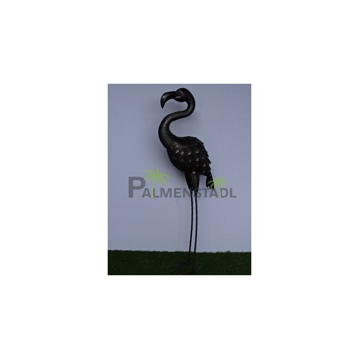 Flamingo "Filipe" in Silber Antik